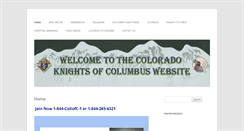 Desktop Screenshot of coloradokofc.org